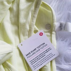 NWT Lululemon Sage scarf yellow
